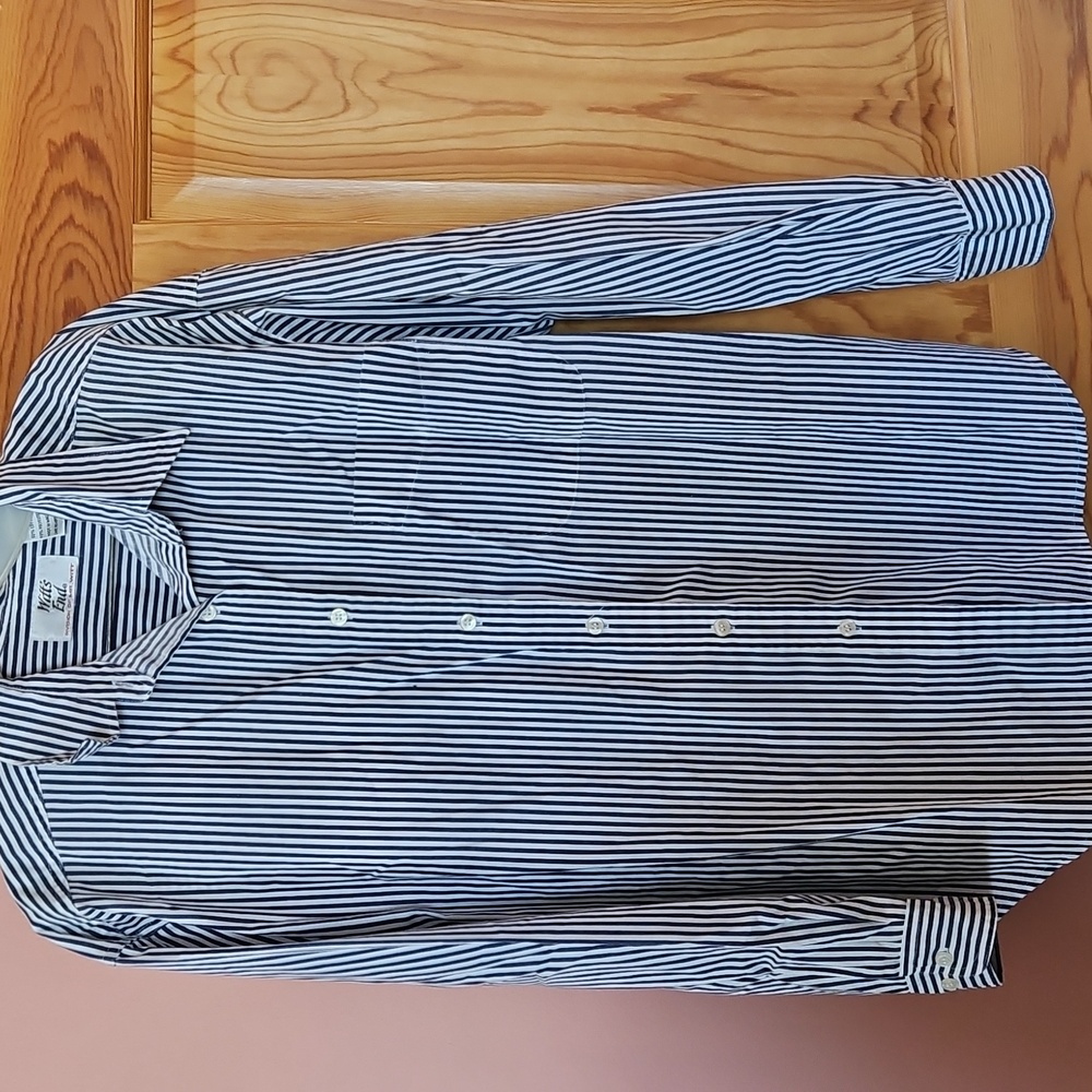 Witt's End Striped Button Down Shirt